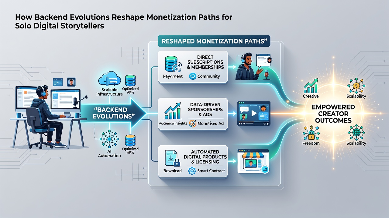 Analytics dashboards illustrating creator revenue tracking after backend migrations